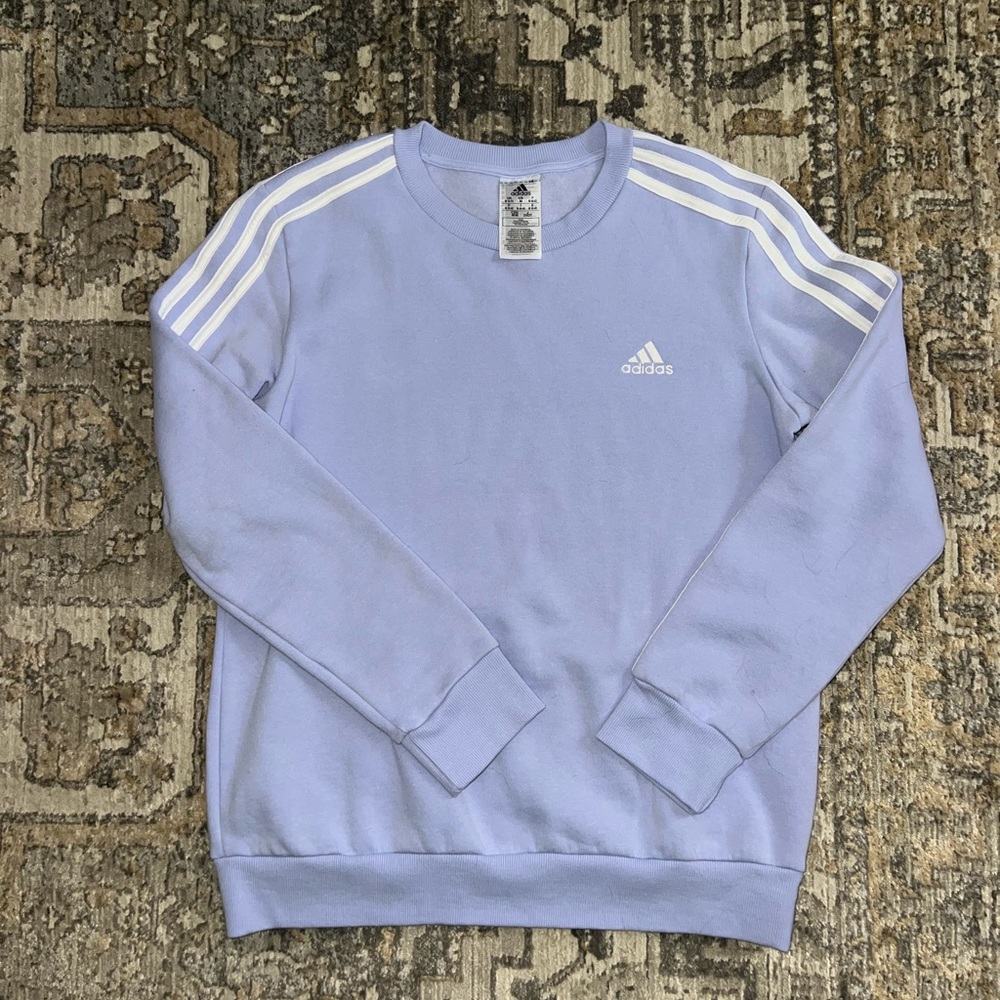 Adidas lavender crewneck sweatshirt. Size M.